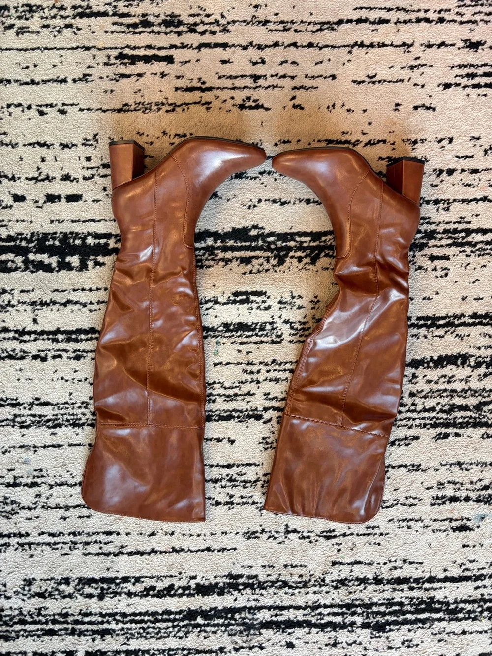 Dream Pairs Brown Faux Leather Boots